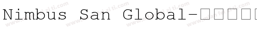 Nimbus San Global字体转换
